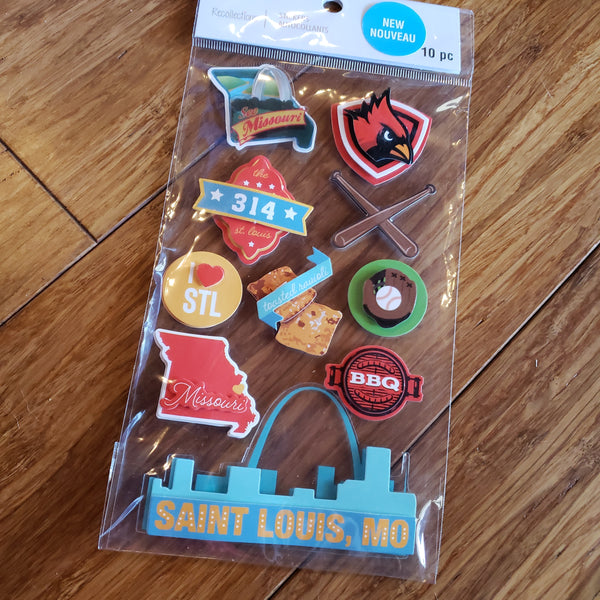 SAINT LOUIS MISSOURI - RECOLLECTIONS STICKERS