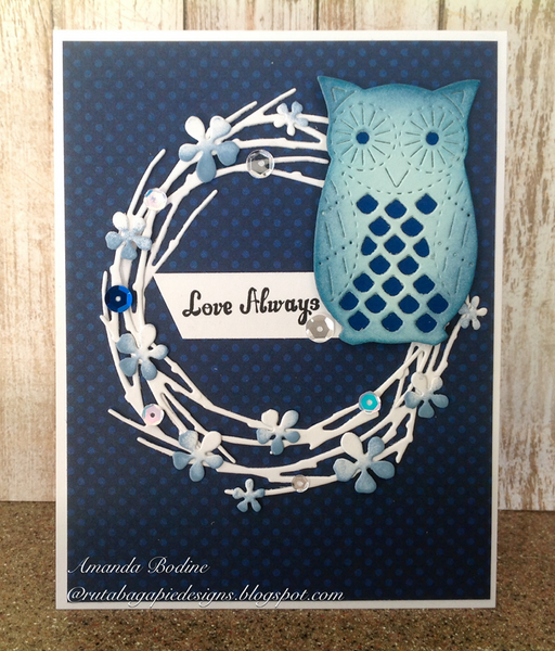 PATTERNED OWL DIE - GINA MARIE DESIGNS