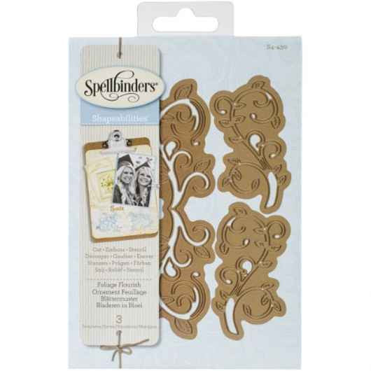 FOLIAGE FLOURISH - SPELLBINDERS METAL DIE SET