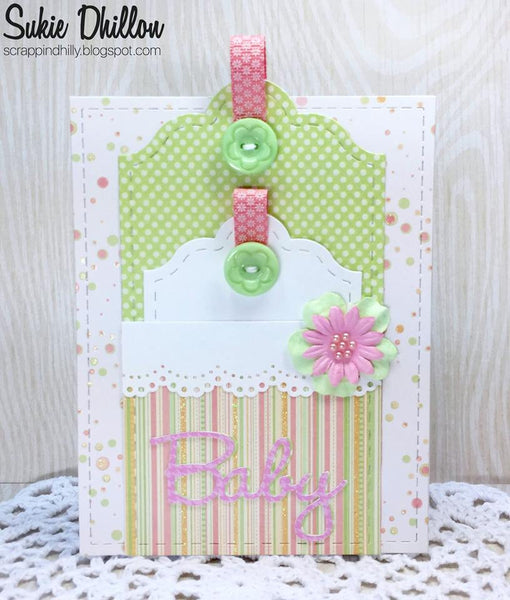 ARCHED STITCHED TAG DIE SET - Gina Marie Designs