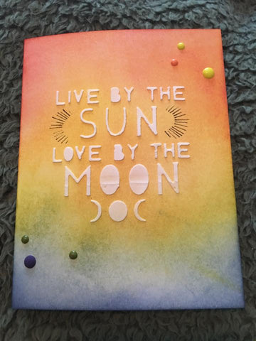 LIVE BY THE SUN LOVE BY THE MOON WORD PLATE DIE - Gina Marie Designs
