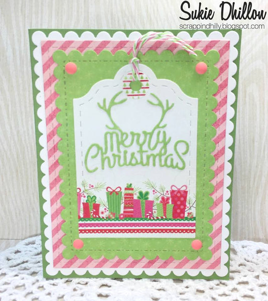 ANTLER MERRY CHRISTMAS DIE - Gina Marie Designs