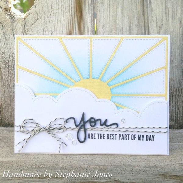 OVAL BURST BKGD DIE - Gina Marie Designs