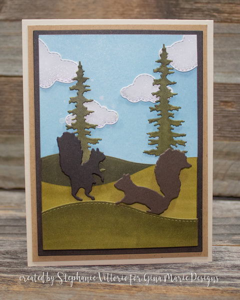 SQUIRRELS PLATE STYLE DIE SET - GINA MARIE DESIGNS