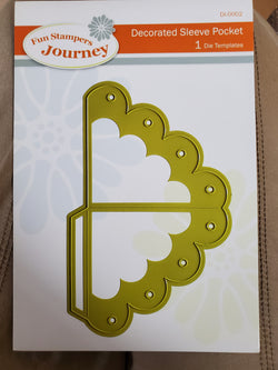 DECORATED SLEEVE POCKET DIE - FUN STAMPERS JOURNEY