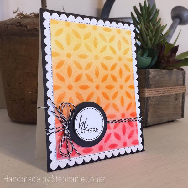 DECO FLOWER STENCIL 6x6 - Gina Marie Designs