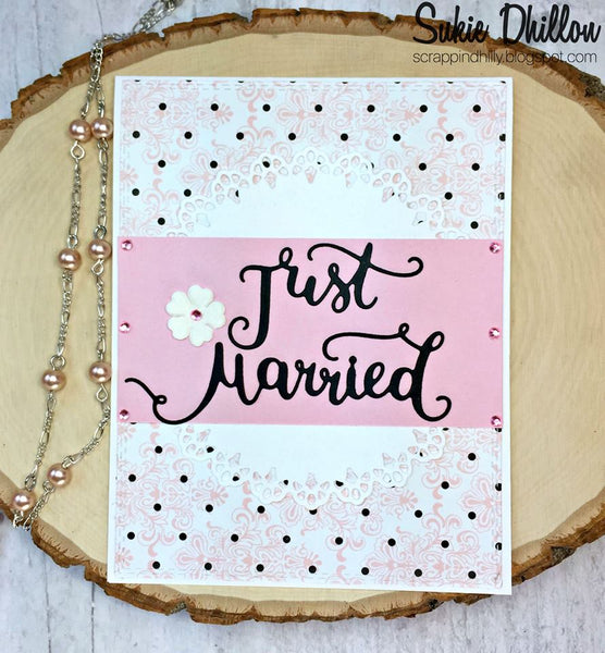 JUST MARRIED WORD DIE SET - Gina Marie Designs