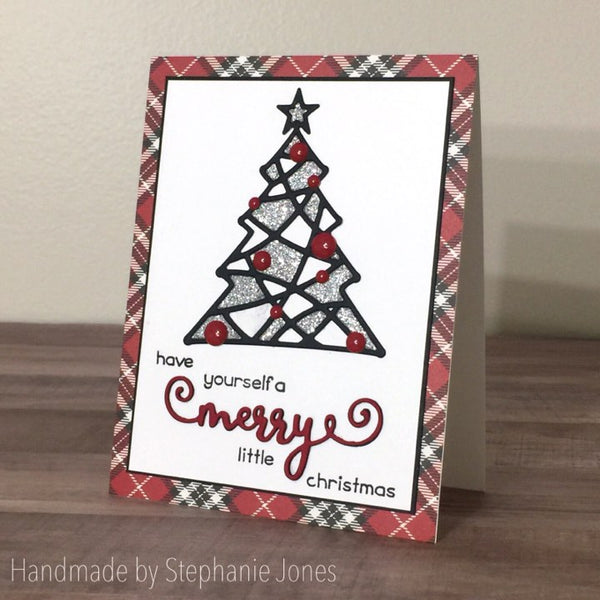 CURLY CHRISTMAS WORD DIES - MERRY - BRIGHT - JOY - Gina Marie Designs