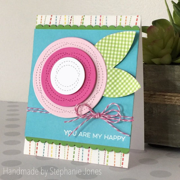 WONKY STITCHED CIRCLE DIE SET - Gina Marie Designs