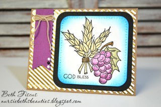 SLASH STITCHED ROUND SQUARE DIE SET - Gina Marie Designs