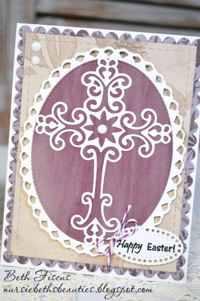 SCROLL CROSS DIE - Gina Marie Designs