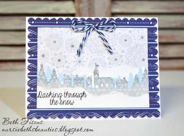 WINTER VILLAGE BORDER DIE - Gina Marie Designs