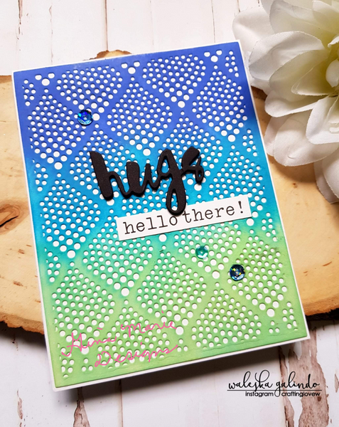 BUBBLED DIAMOND MOSAIC BKGD DIE - Gina Marie Designs