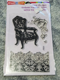 DAMASK CHAIR - STAMPENDOUS STAMPS