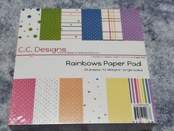 RAINBOW PAPER PAD 6x6 - CC DESIGNS