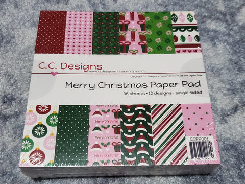 MERRY CHRISTMAS PAPER PAD 6x6 - CC DESIGNS