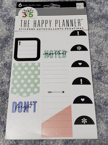 PPS-54 THE HAPPY PLANNER ME AND MY BIG IDEA MULTI STICKER SHEET PACK