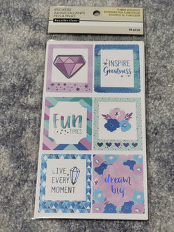 LIVE EVERY MOMENT EVER PLANNER STICKERS RECOLLECTIONS MULTI SHEET PACK