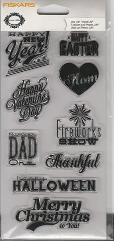 OCCASIONS - FISKARS CLEAR STAMPS