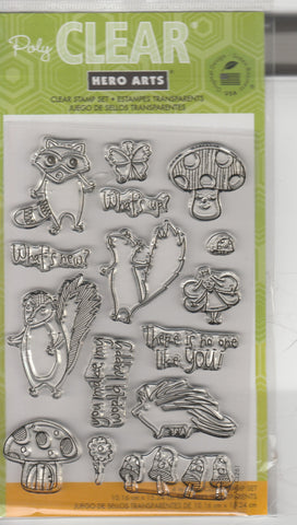 FOREST CRITTERS - HERO ARTS CLEAR STAMPS