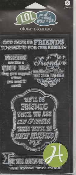 FRIENDS - LOL LAUGH OUT LOUD CLEAR STAMPS