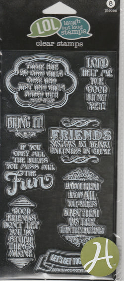 FRIENDS #2 (lord help me) - LOL LAUGH OUT LOUD CLEAR STAMPS