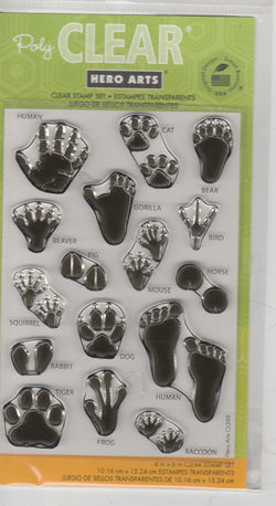 FOOT PRINTS - HERO ARTS CLEAR STAMPS