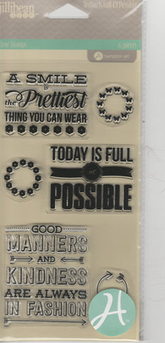 TODAY IS FULL OF POSSIBILITIES - JILLIBEAN CLEAR STAMPS