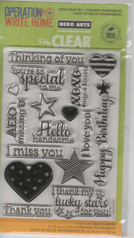 OPERATION WRITE HOME - HERO ARTS CLEAR STAMPS