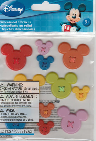 MICKEY ICON BUTTONS - Jolee's Boutique Stickers