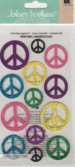 XL PEACE SIGNS - Jolee's Boutique Stickers