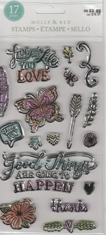 LIVE THE LIFE YOU LOVE - MOLLY & REX CLEAR STAMPS