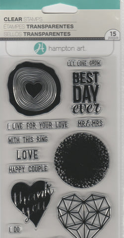 LET LOVE GROW - HAMPTON ARTS CLEAR STAMPS