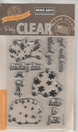 COLOR LAYERING BOUQUET - HERO ARTS CLEAR STAMPS