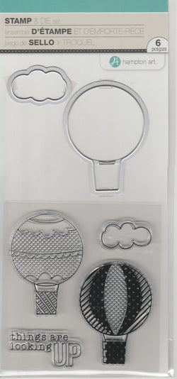 HOT AIR BALLOON - HAMPTON CLEAR STAMP AND DIE SET