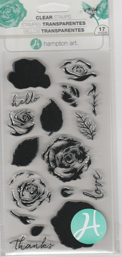 LAYERING ROSES - HAMPTON ARTS CLEAR STAMPS