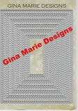 Limited Edition - DOUBLE STITCHED IN AND OUT CUT RECTANGLE DIE SET - Gina Marie Designs