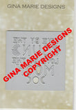 LIVE BY THE SUN LOVE BY THE MOON WORD PLATE DIE - Gina Marie Designs
