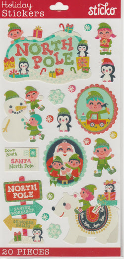 North Pole - Sticko Stickers