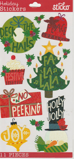 HOLIDAY WORDS - Sticko Stickers