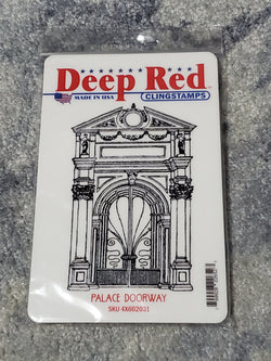PALACE DOORWAY - DEEP RED RUBBER STAMPS