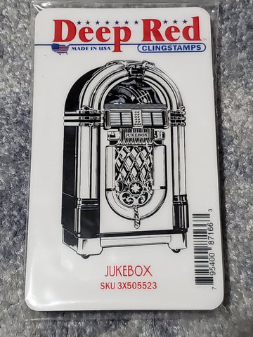 JUKEBOX - DEEP RED RUBBER STAMPS