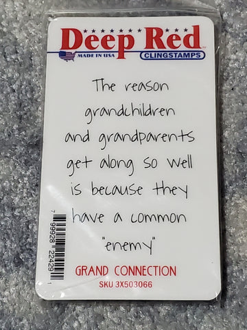 GRAND CONNECTION - DEEP RED RUBBER STAMPS