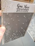 FALLING SNOW BKGD PLATE DIE - Gina Marie Designs