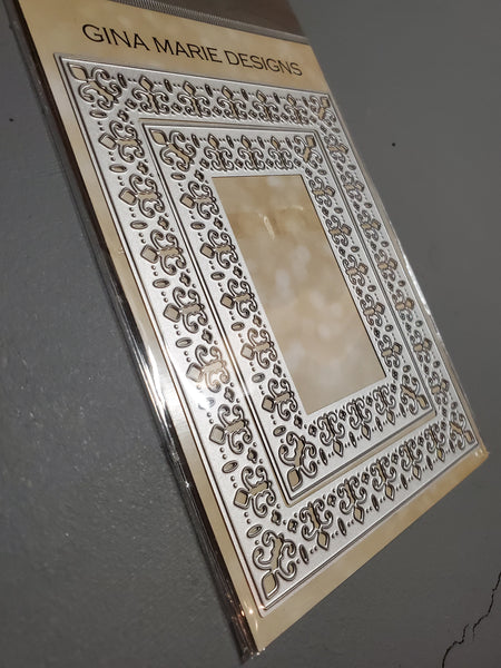 FLEUR RECTANGLE DIE SET - Gina Marie Designs