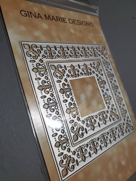 FLEUR SQUARE DIE SET - Gina Marie Designs