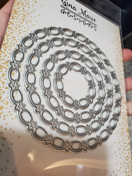 FLOWER CHAIN CIRCLE DIE SET - GINA MARIE DESIGNS