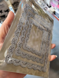 FRILLY LACE NESTED RECTANGLE DIE SET - Gina Marie Designs