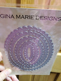 NESTED - SCALLOPED STITCHED OVAL DIES - Gina Marie Designs