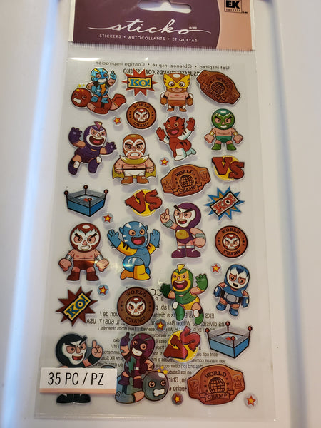 WRESTLING FRIENDS - STICKO STICKERS